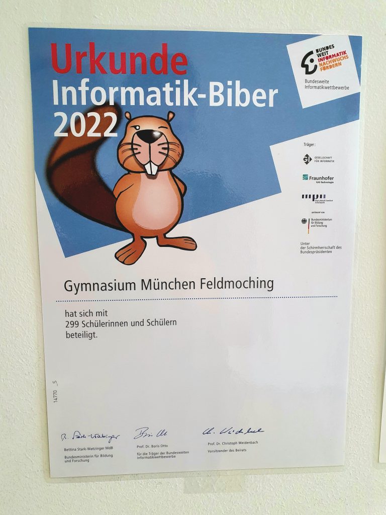 GMF_Informatik_Informatik-Biber-Wettbewerb_Urkunde 2022